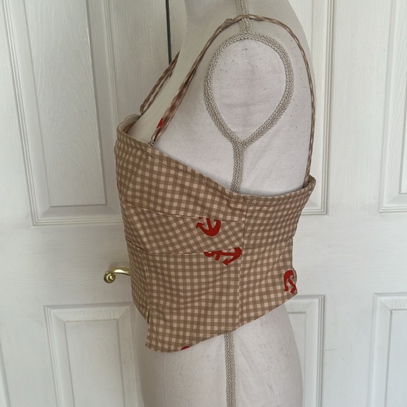 Celandine Smocked Tube Top anchors NWT - Picture 6 of 9